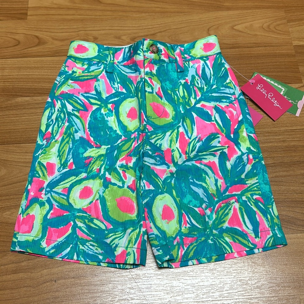NWT Lilly Pulitzer boys guac and roll shorts